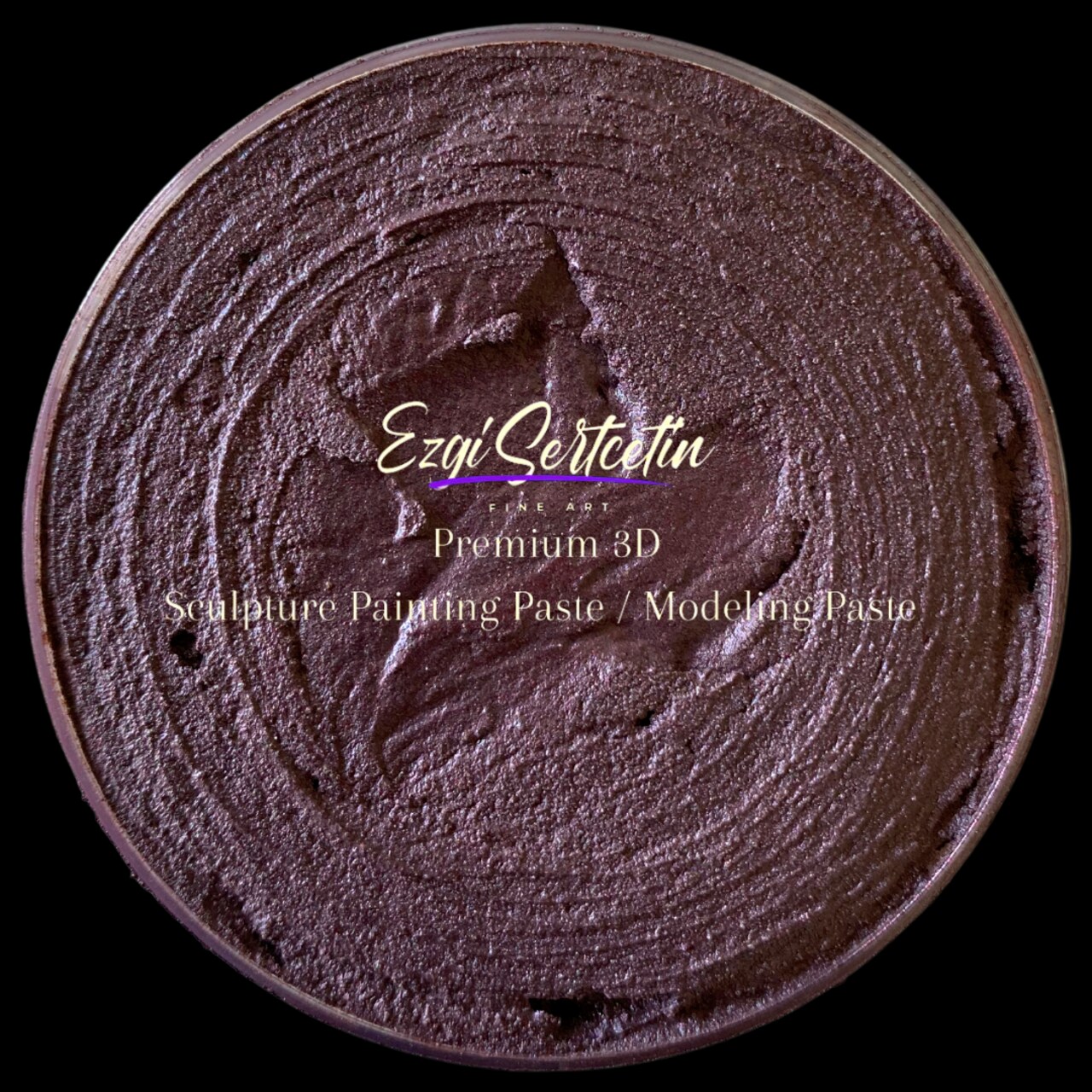 3D Premium Sculpture Painting Paste|Texture Paste|Decorative Plaster|Ready to Use|Ideal for Artwork|Stencil|Flowers|Texture|Art Relief|New Formula| 6 oz by Volume|Ezgi Sertcetin